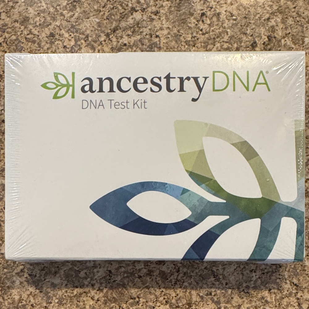 AncestryDNA Test Kit with Green and Blue Design
